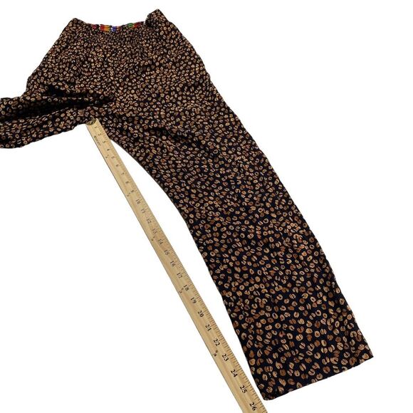 Vintage Carole Little Two Piece Bohemian Pantsuit Beaded Large Buttons 90s Sz 8 - Picture 12 of 16